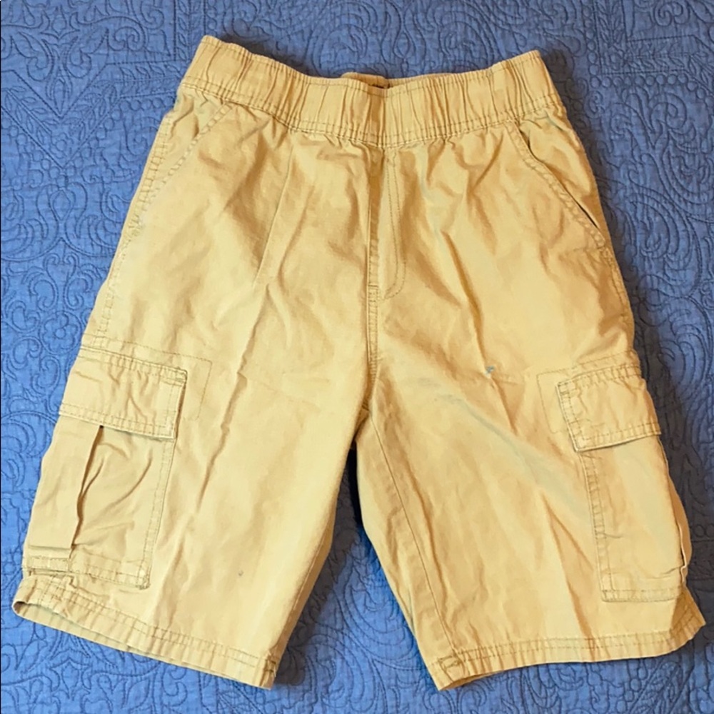 Boys kakhi cargo shorts